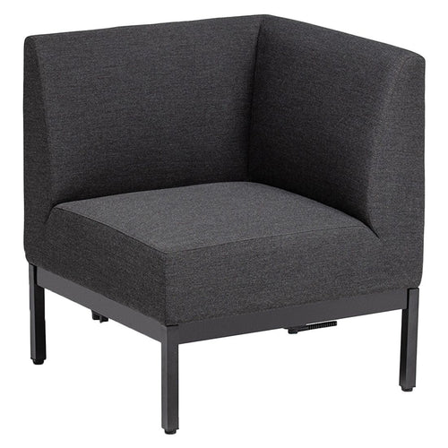 Endemodul lounge Pure aluminium 71x71 cm Kettler bakside