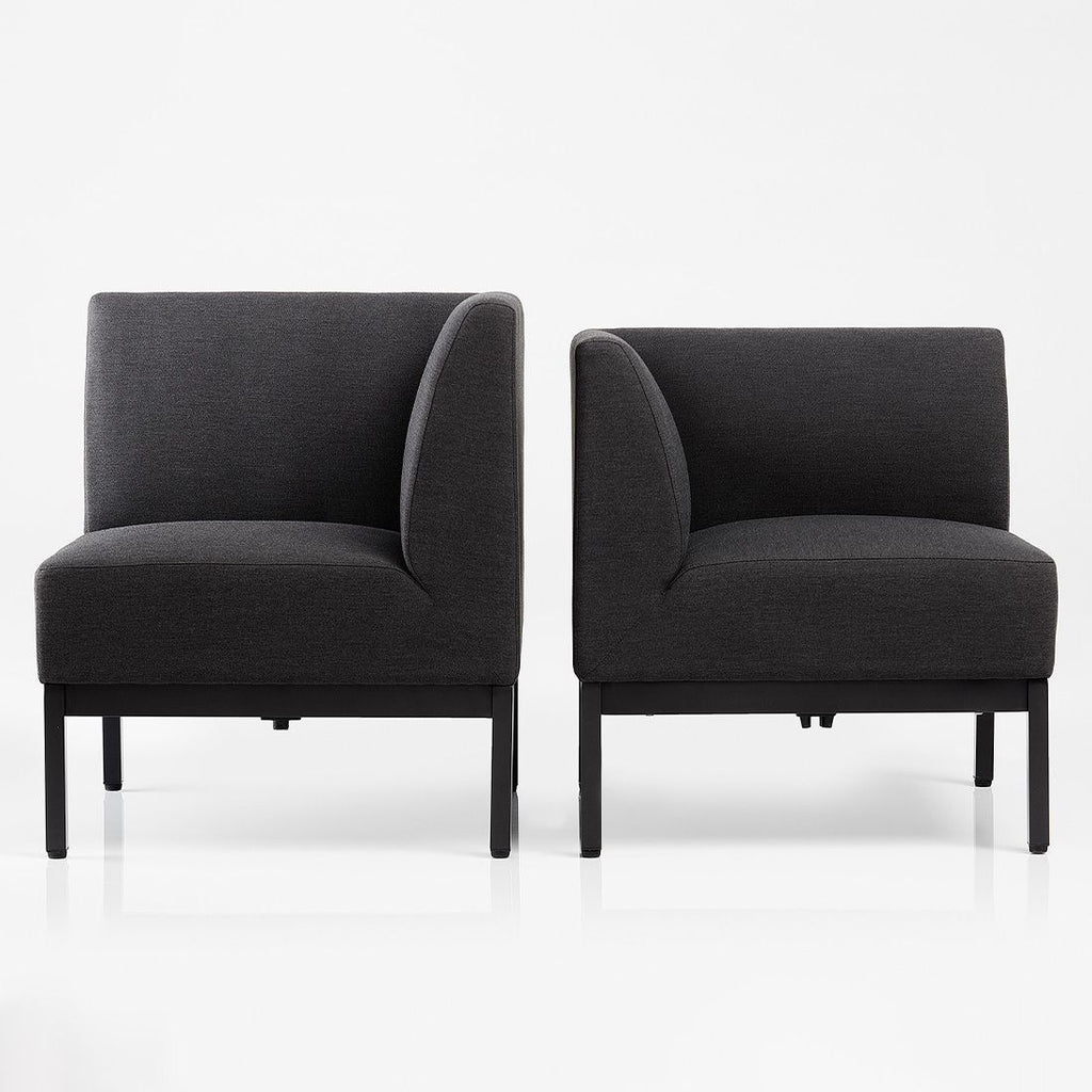 Endemodul lounge Pure aluminium 71x71 cm Kettler i antrasittfarge