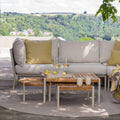 Endemodul lounge Romy aluminium tau 161x75 cm forfra