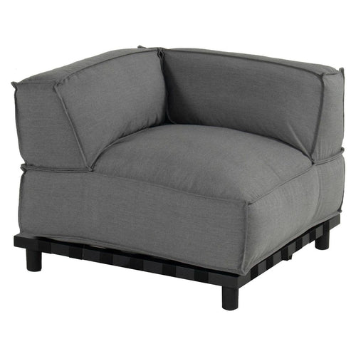 Endemodul lounge Vlieland aluminium Sunbrella bakside