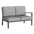 Endemodul lounge Zenith aluminium/olefin 141x82 cm forfra