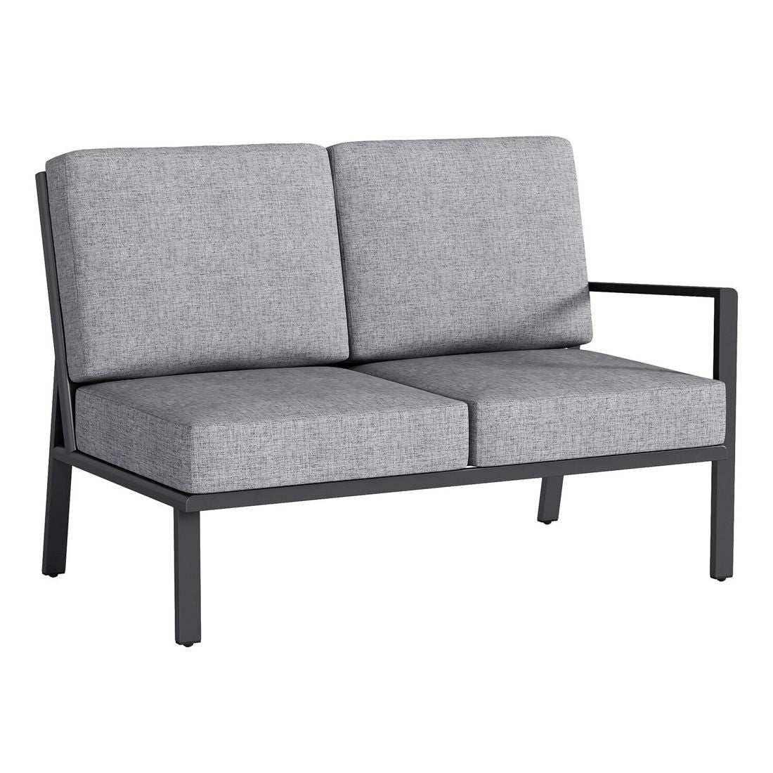 Endemodul lounge Zenith aluminium/olefin 141x82 cm forfra