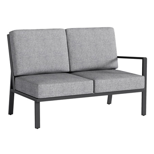 Endemodul lounge Zenith aluminium/olefin 141x82 cm forfra