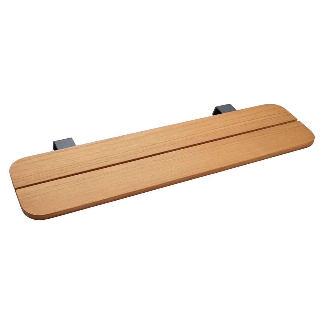 Enya påsettingsbord rustfritt stål teak 84x29 cm bakside