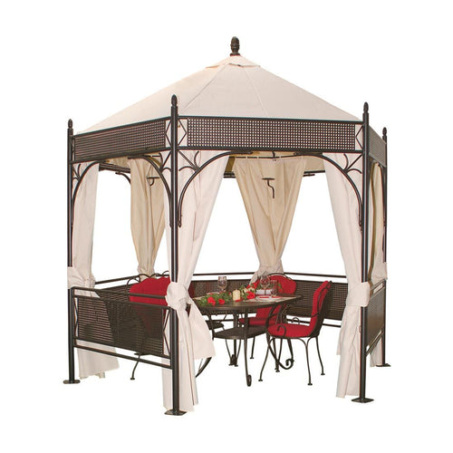 Erstatningstak til paviljong Romeo Romantik 300x300 cm front