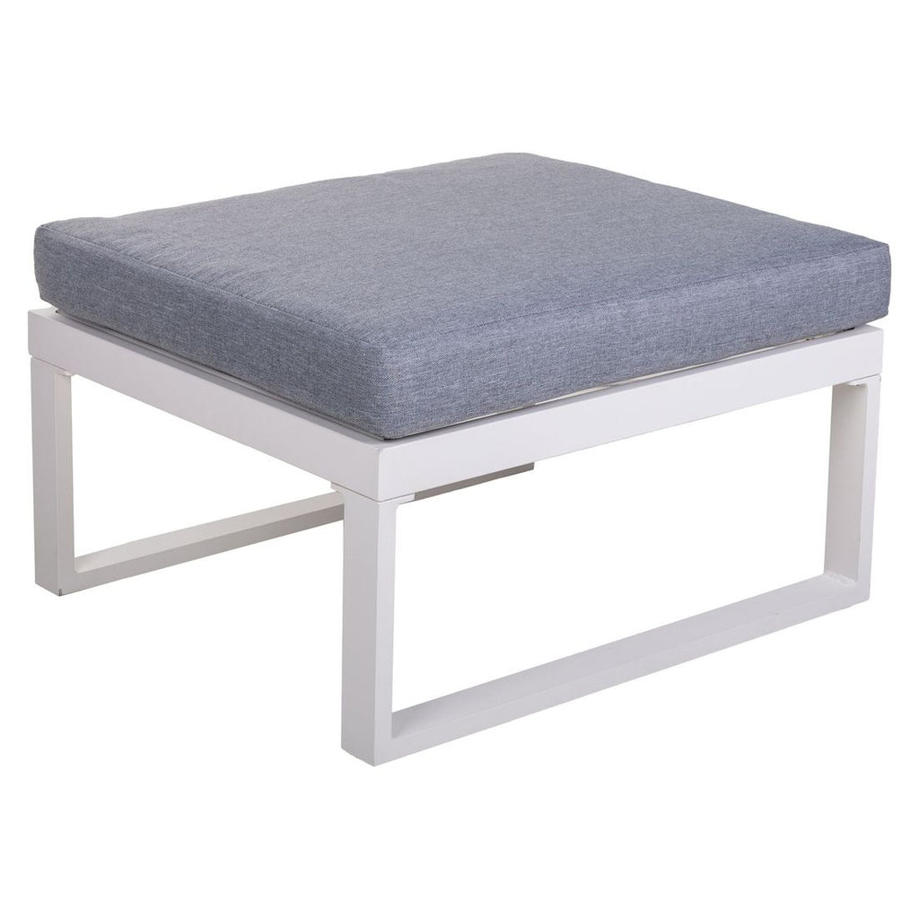 Loungesett Oscar aluminium/polypropylen hvit/grå - OUTLIV.