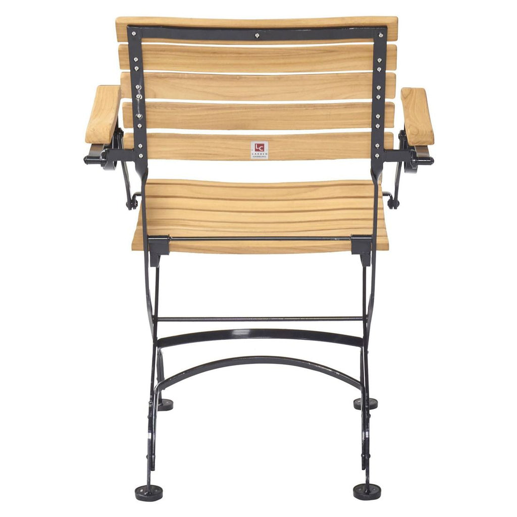 Hagemøbelsett Wimbledon 6 plasser teak/stål 120x80 cm - LC Garden