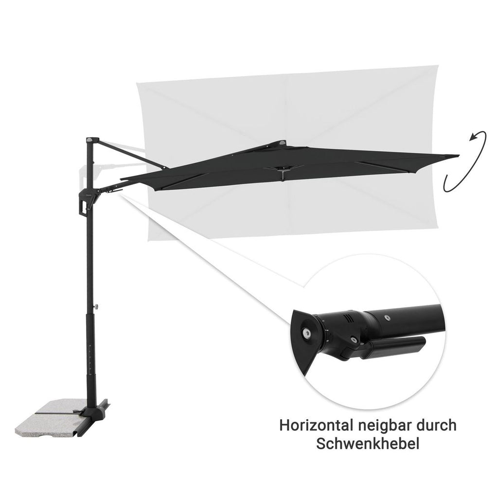 Fritthengende parasoll Active Green Edition 240x135 cm - Doppler