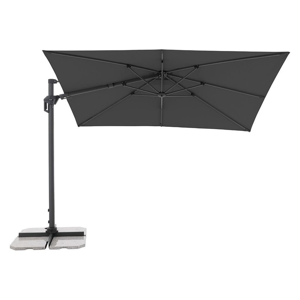 Fritthengende parasoll Active Green Edition 310x210 cm antrasitt tilt- og vippefunksjon