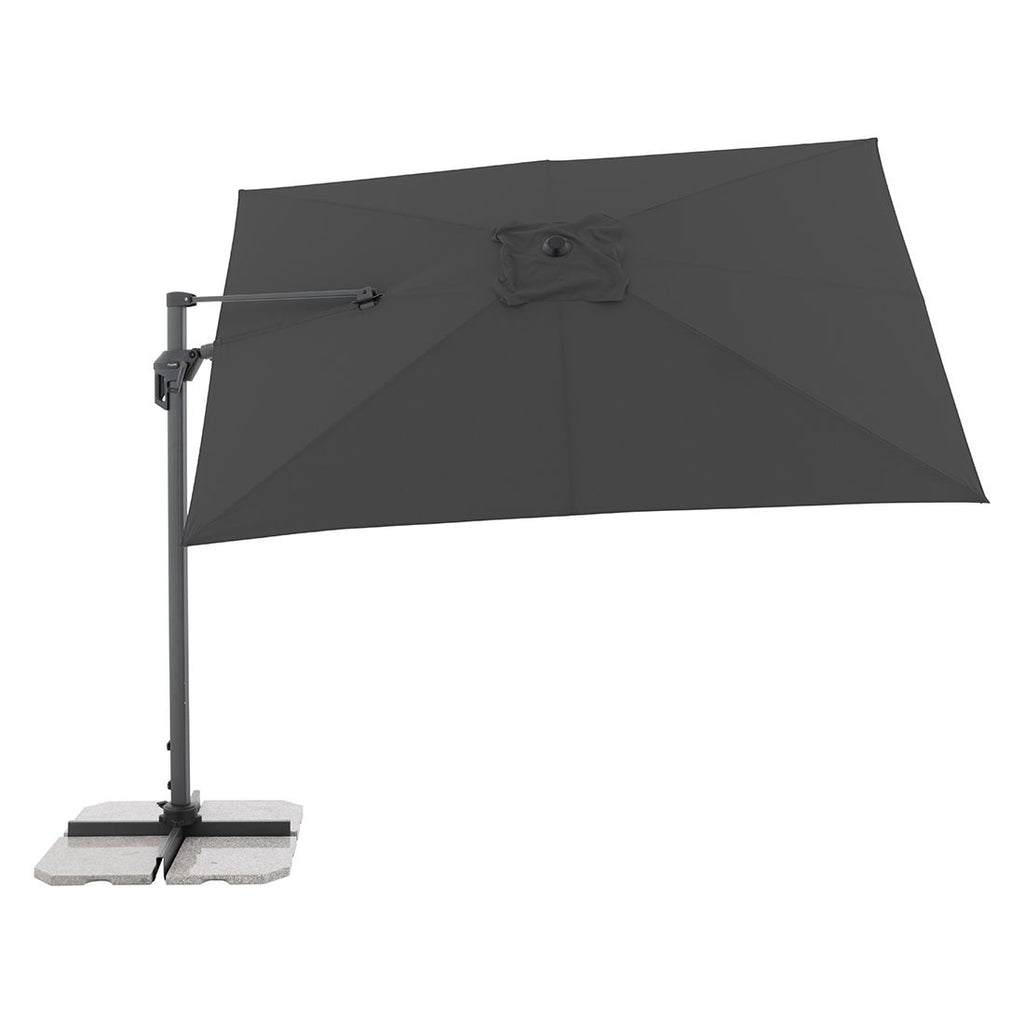 Fritthengende parasoll Active Green Edition 310x210 cm antrasitt 360 graders rotasjon
