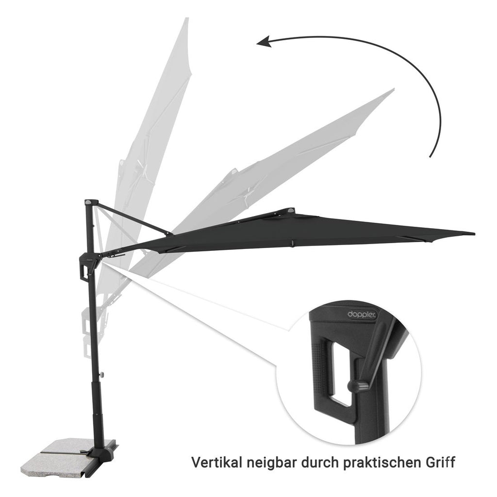 Fritthengende parasoll Active Green Edition 240x135 cm - Doppler
