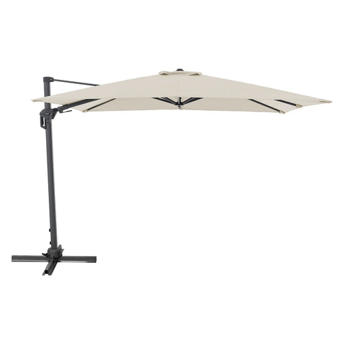 Fritthengende parasoll Active Green Edition natur bakside