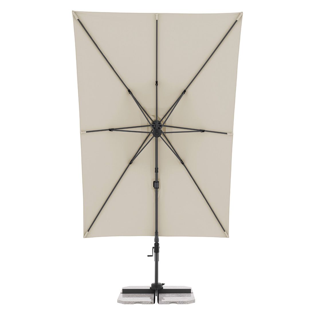 Fritthengende parasoll Active Green Edition natur materiale