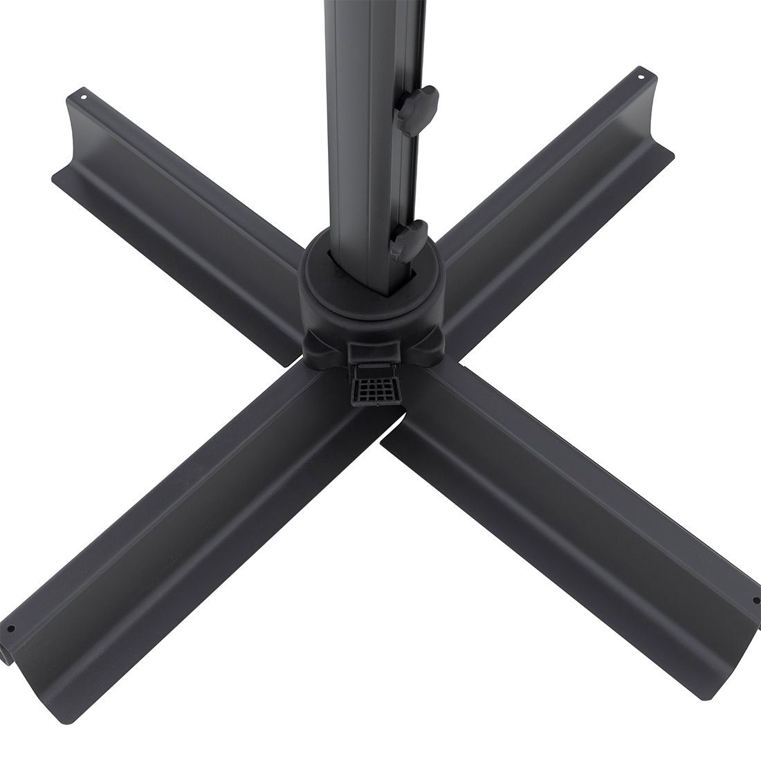 Fritthengende parasoll Active Green Edition robust mast