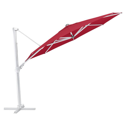 Fritthengende parasoll Easy Swing Ø350cm dreibar sett forfra