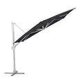 Fritthengende parasoll Easy Swing 300x300cm svart forfra