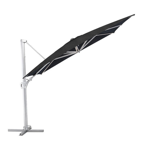 Fritthengende parasoll Easy Swing 300x300cm svart forfra