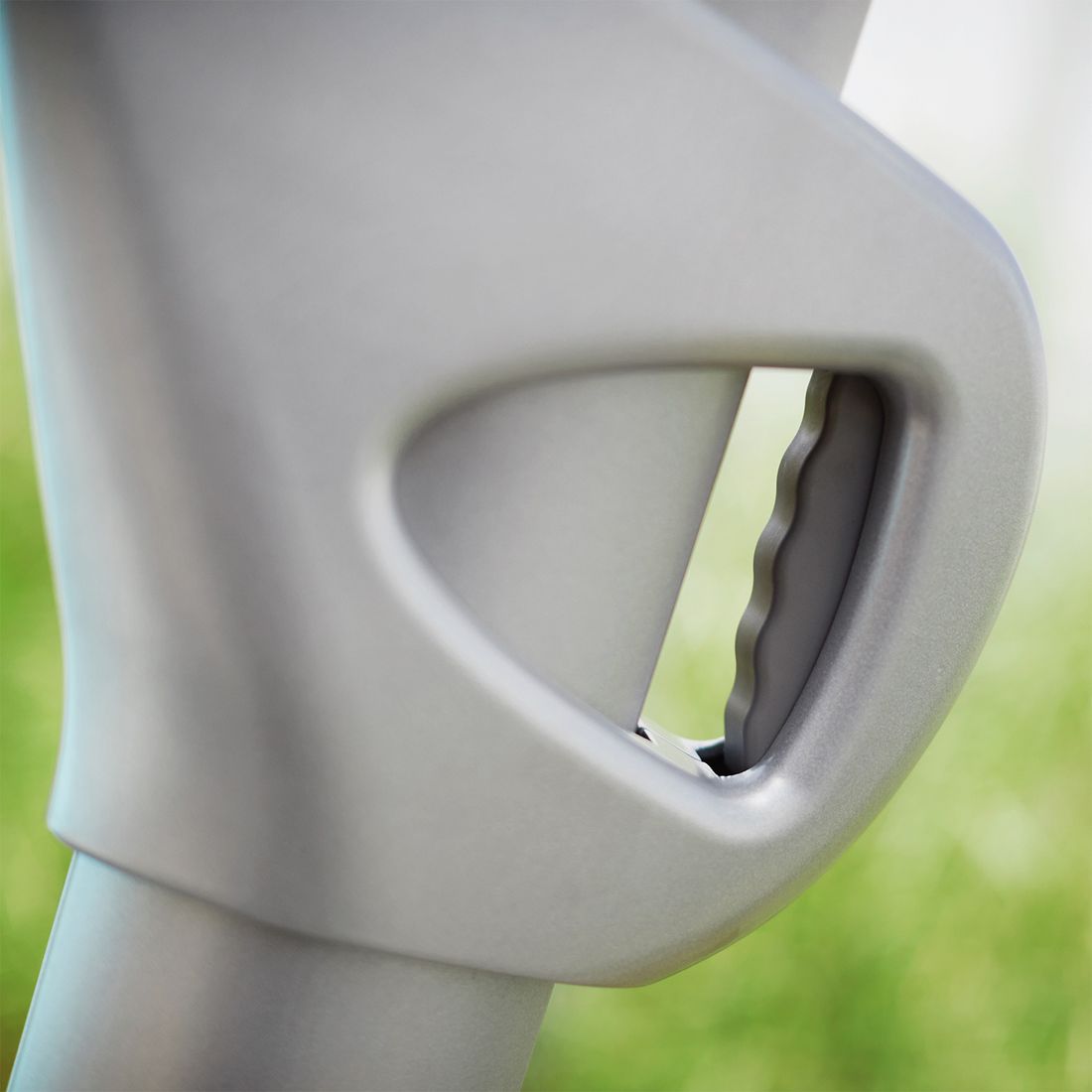 Detalj av stoff og ramme på Fritthengende parasoll Easy Swing LX Ø350cm - Kettler