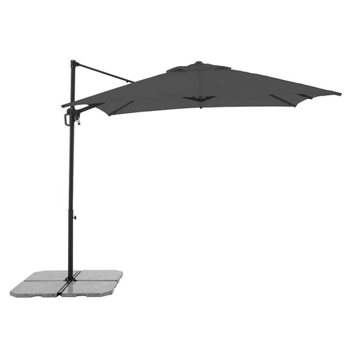 Fritthengende parasoll Edition 245x245cm antrasitt forfra