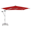 Fritthengende parasoll Expert 300x300cm polyester rød forfra