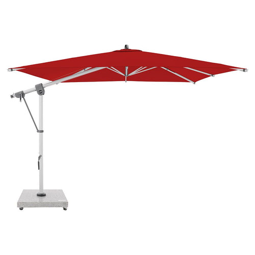 Fritthengende parasoll Expert 300x300cm polyester rød forfra