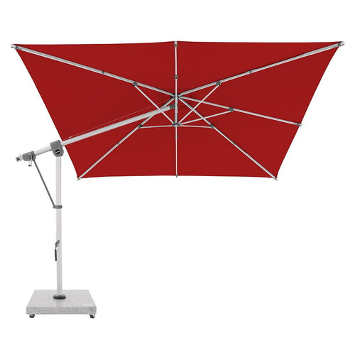 Fritthengende parasoll Expert 300x300cm polyester rød bakside