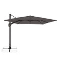 Fritthengende parasoll Lia 350x260 cm antrasitt forfra