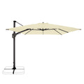 Fritthengende parasoll Lia 350x260cm - OUTLIV forfra