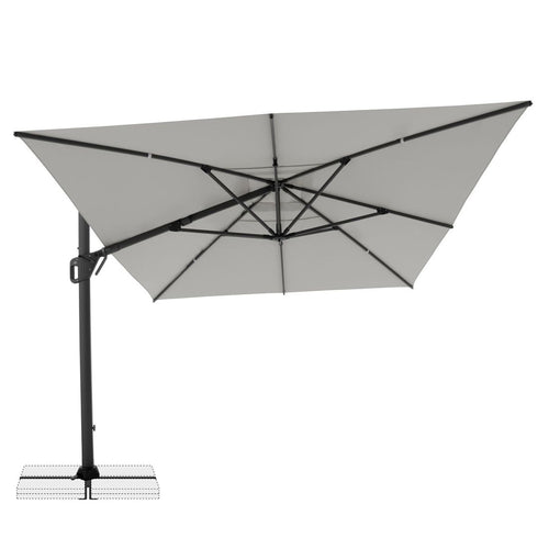 Fritthengende parasoll Life 400x300cm antrasitt - bakside