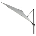 Fritthengende parasoll Nizza 260x350 cm antrasitt forfra