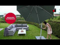 Fritthengende parasoll Premium Ø340cm natur - Knirps forfra