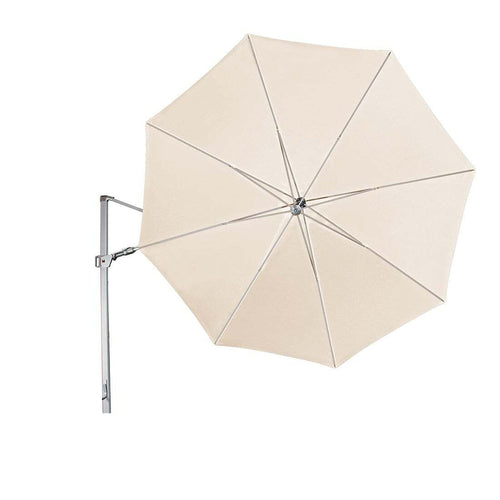 Fritthengende parasoll Premium Ø340cm natur - Knirps bakside