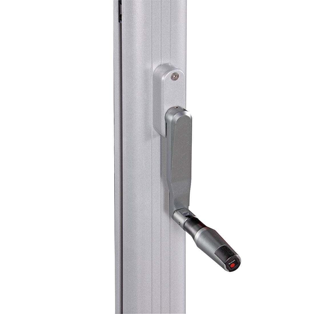 Fritthengende parasoll Premium Ø340cm natur - Knirps montert i hage