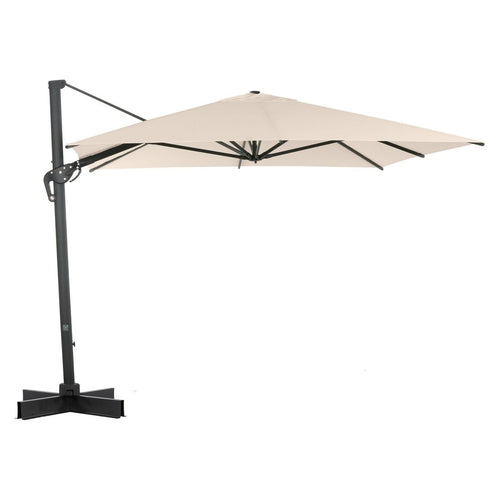 Fritthengende parasoll Ravenna 300x400cm antrasitt forfra