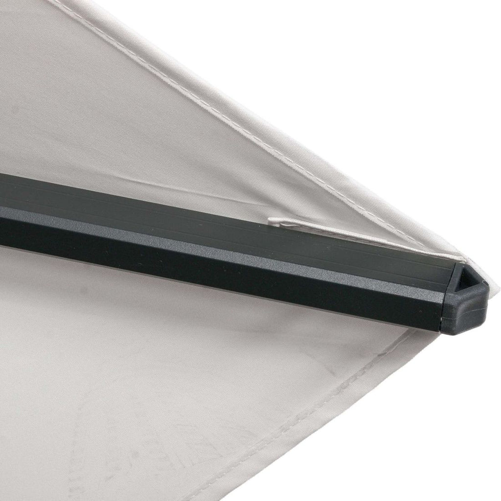 Fritthengende parasoll Ravenna 300x400cm antrasitt - OUTLIV.