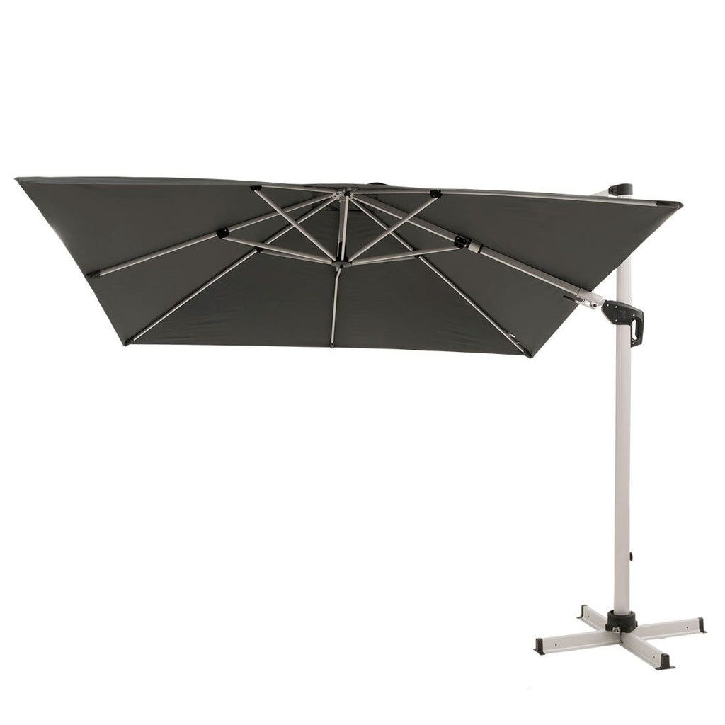 Fritthengende parasoll Ravenna AX-Plus 300x300 cm bakside