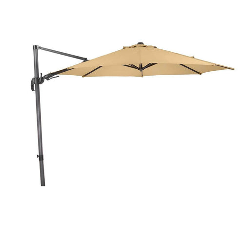 Fritthengende parasoll Rhodos Eco Twist Ø300 cm bakside