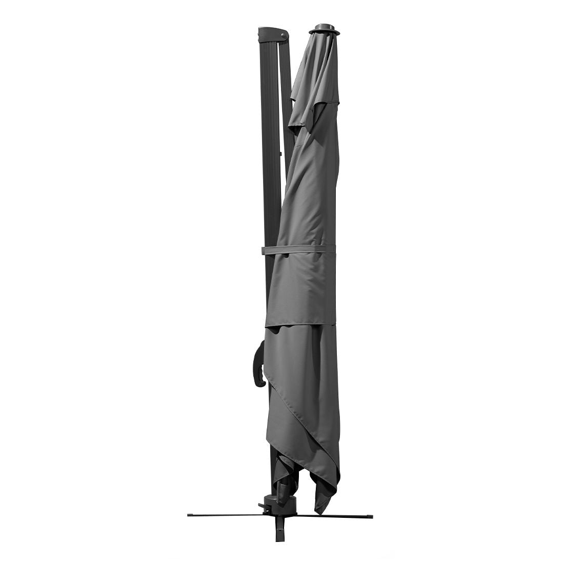 Fritthengende parasoll Rhodos Grande 400x300cm antrasitt - Schneider