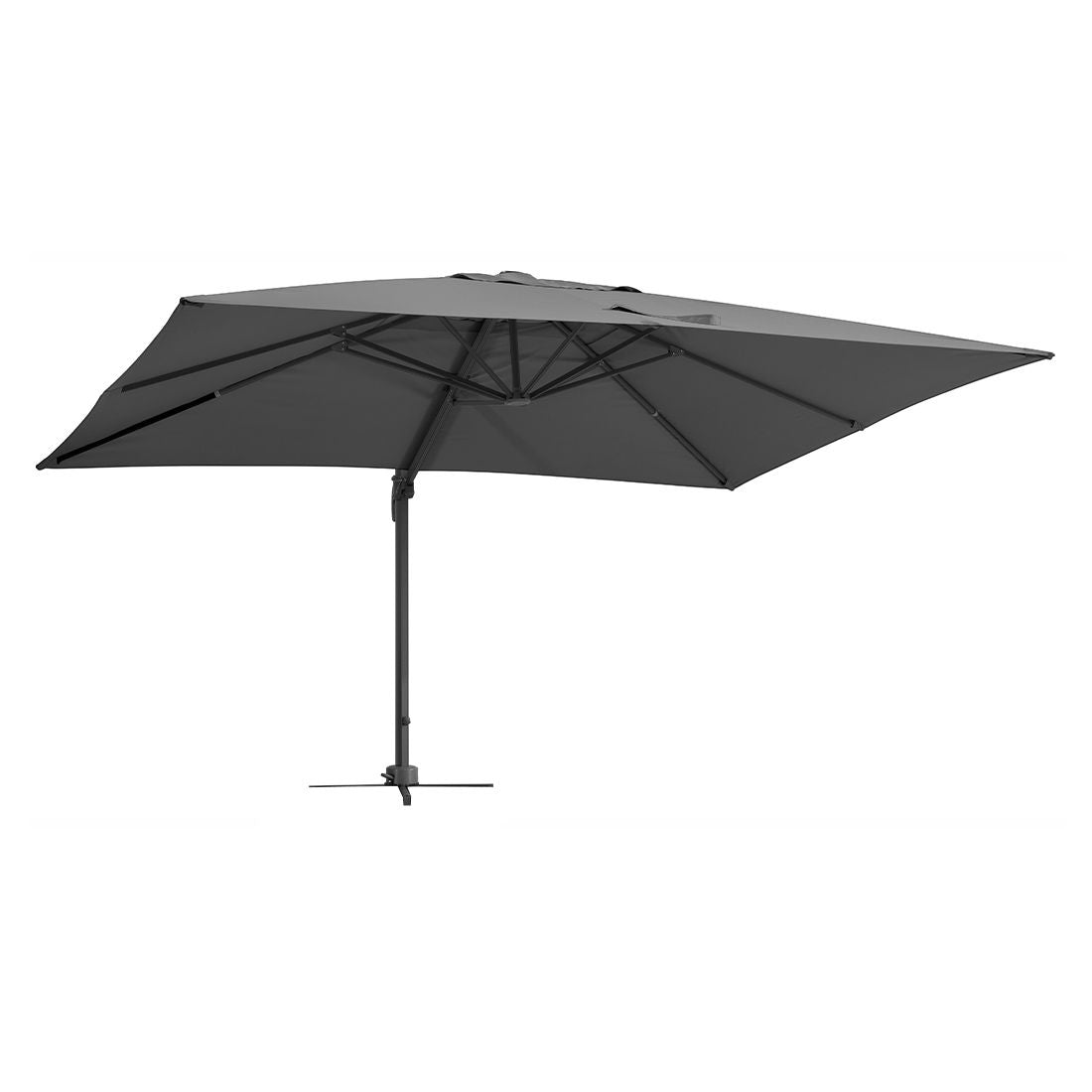 Fritthengende parasoll Rhodos Grande 400x300cm antrasitt - Schneider