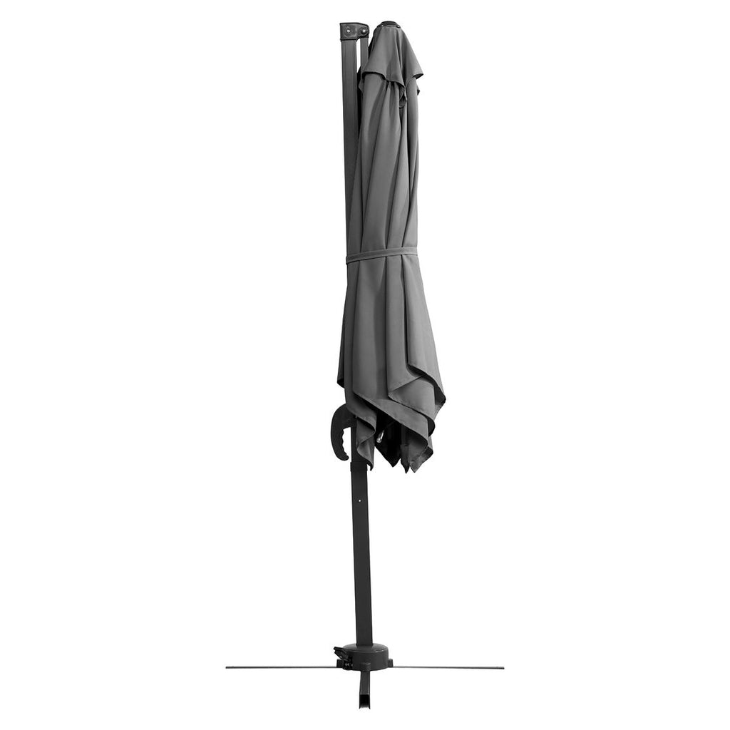 Fritthengende parasoll Rhodos Junior 230x230cm antrasitt aluminiumramme