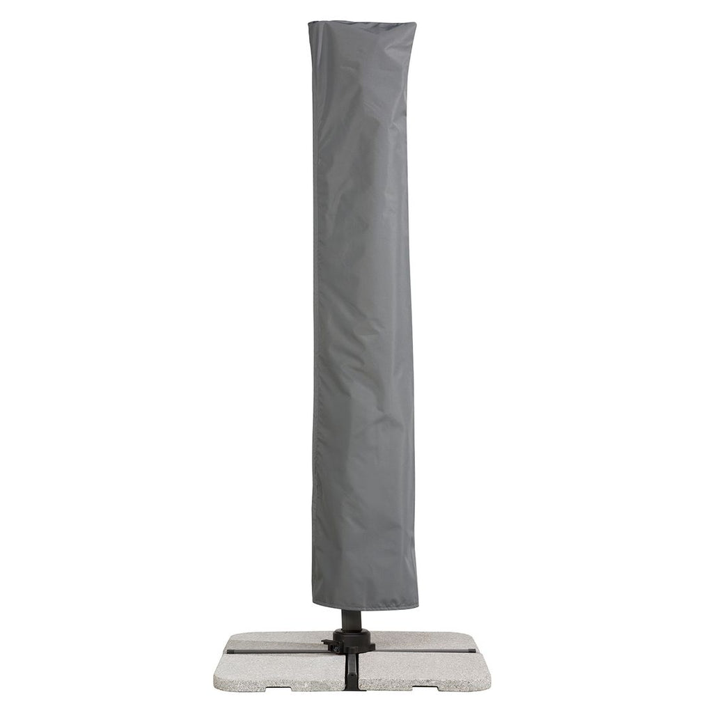Fritthengende parasoll Rhodos Twist 300x300cm antrasitt elegant design