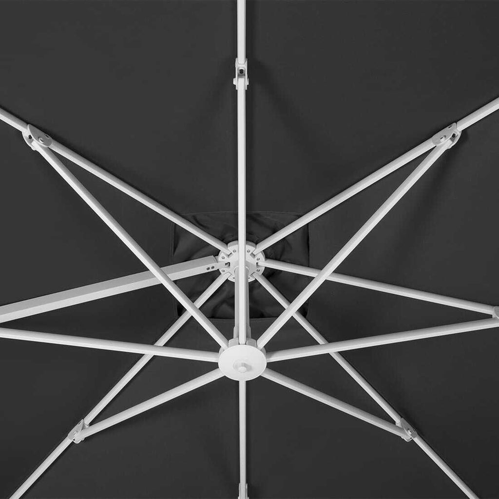 Fritthengende parasoll Rhodos Twist-Bianco 300x300cm - Schneider