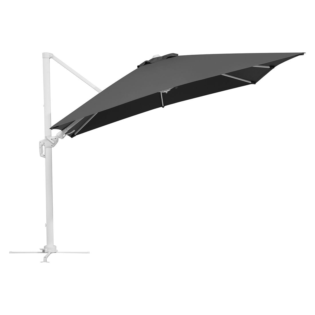 Fritthengende parasoll Rhodos Twist-Bianco 300x300cm - Schneider