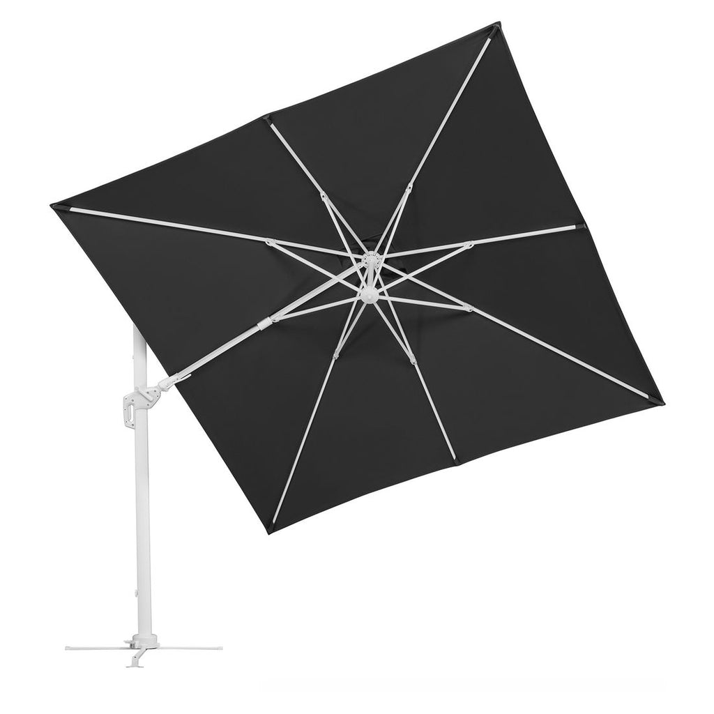 Fritthengende parasoll Rhodos Twist-Bianco 300x300cm - Schneider