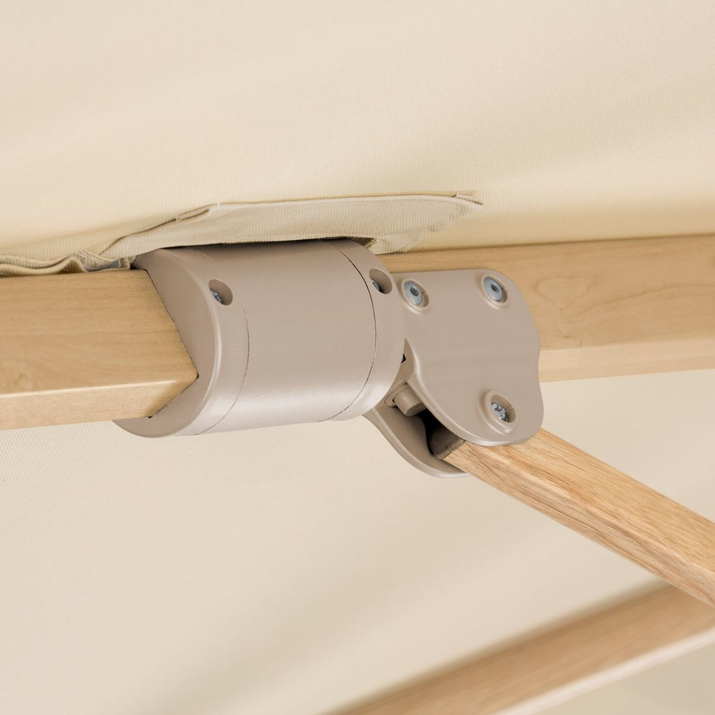 Fritthengende parasoll Rhodos Twist Loft 300x300cm natur - Schneider