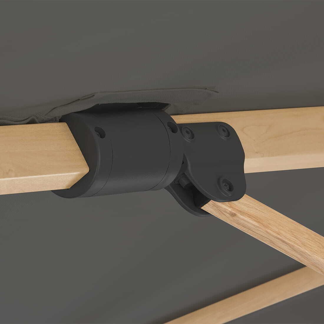 Fritthengende parasoll Rhodos Twist-Woody 300x300cm - Schneider