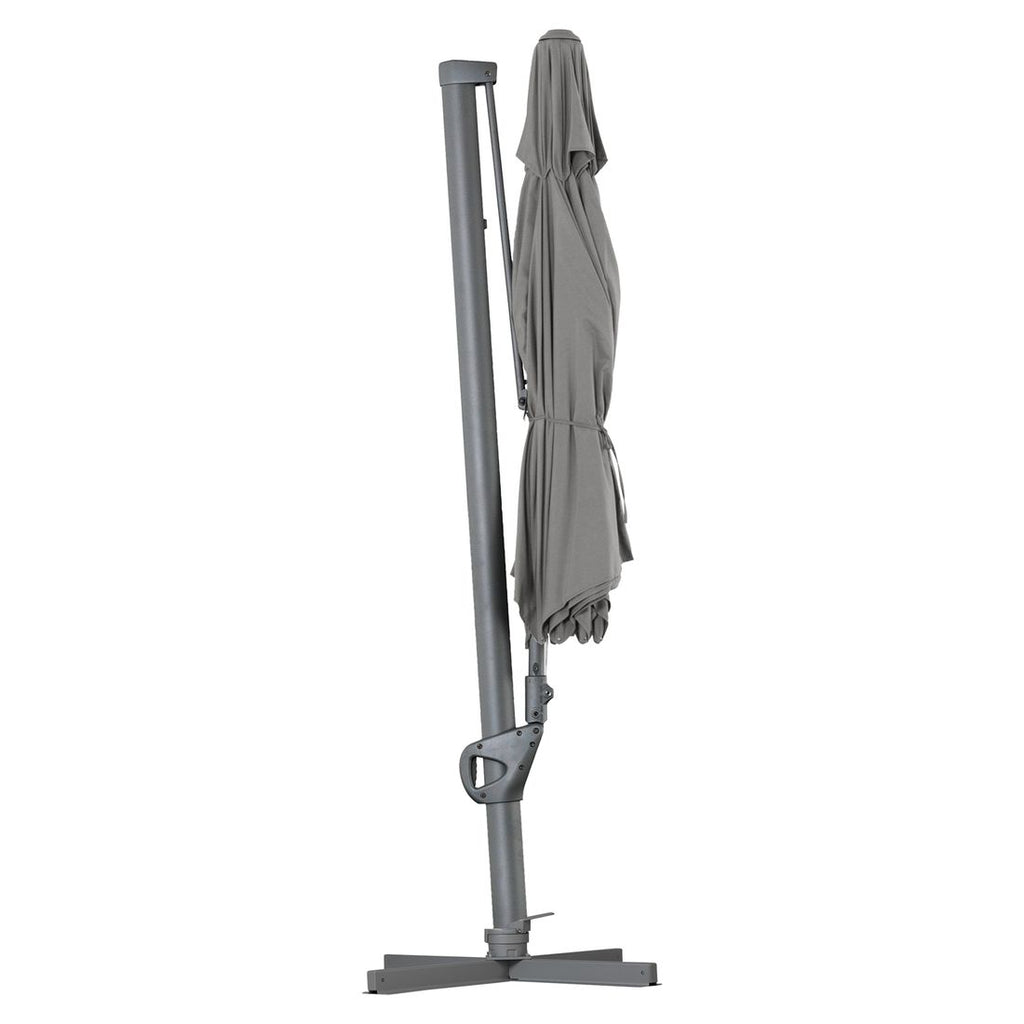 Fritthengende parasoll Saint Tropez Ø350cm antrasitt - OUTLIV.