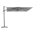 Fritthengende parasoll Saint Tropez 300x300cm antrasitt forfra