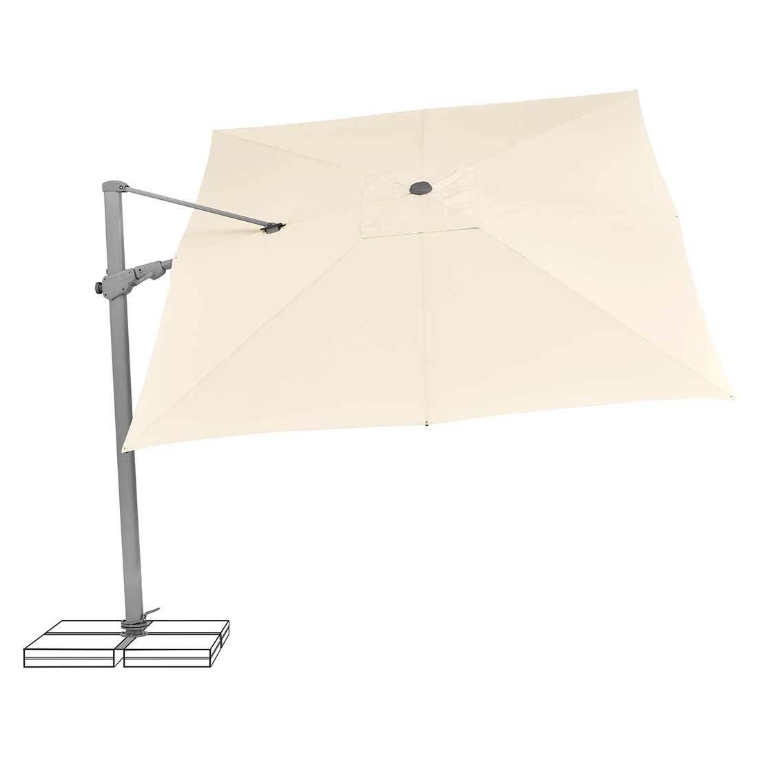 Nærbilde av sveiv på Fritthengende parasoll Varioflex 300x300cm - Suncomfort