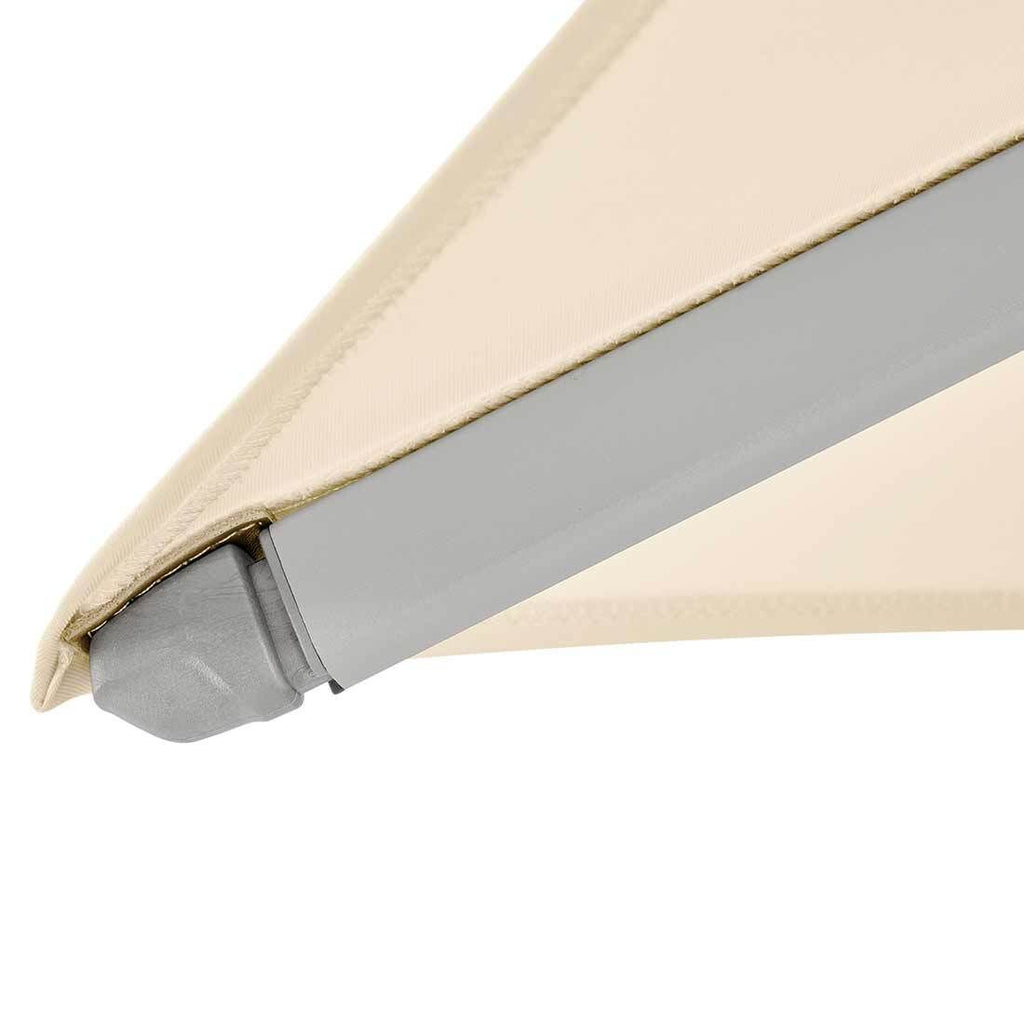 Fritthengende parasoll Varioflex 300x300cm - Suncomfort i ecru farge